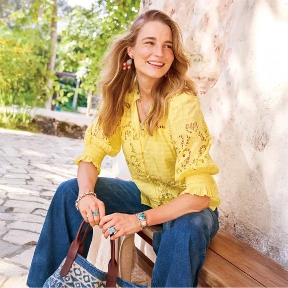 NWT Sundance Garbo Lace Top Size Large - Picture 3 of 4